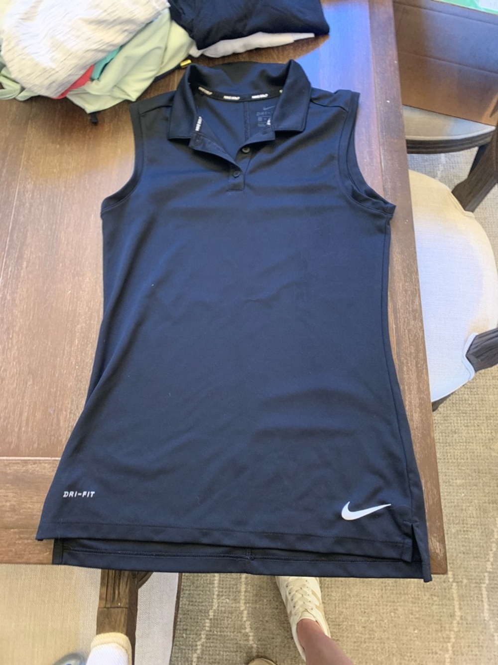 Nike black golf top XS